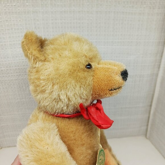 Vintage 1960-1970s Plush 10" Hermann Teddy Bear, Paper tags, Working Growler - Picture 14 of 16